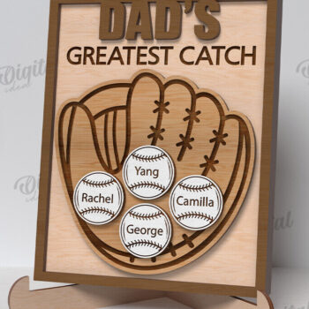 Intra απο ξύλο plywood 3mm-4mm πάχος – Εξατομικευμένη δέσμη σημαδιών για τη γιορτή του πατέρα Δίασταση  20x20 cm INTRAFABR-119546791 - Image 7