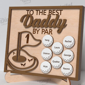 Intra απο ξύλο plywood 3mm-4mm πάχος – Εξατομικευμένη δέσμη σημαδιών για τη γιορτή του πατέρα Δίασταση  20x20 cm INTRAFABR-119546791 - Image 9