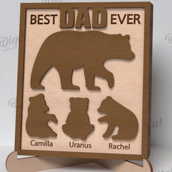 Intra απο ξύλο plywood 3mm-4mm πάχος – Εξατομικευμένη δέσμη σημαδιών για τη γιορτή του πατέρα Δίασταση  20x20 cm INTRAFABR-119546791 - Image 10