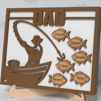 Intra απο ξύλο plywood 3mm-4mm πάχος – Εξατομικευμένη δέσμη σημαδιών για τη γιορτή του πατέρα Δίασταση  20x20 cm INTRAFABR-119546791 - Image 11