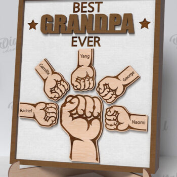 Intra απο ξύλο plywood 3mm-4mm πάχος – Εξατομικευμένη δέσμη σημαδιών για τη γιορτή του πατέρα Δίασταση  20x20 cm INTRAFABR-119546791 - Image 12