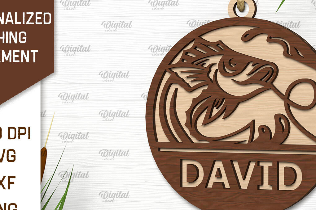 Intra απο ξύλο plywood 3mm-4mm πάχος – Εξατομικευμένο στολίδι ψαρέματος Δίασταση  20x20 cm INTRAFABR-102190871