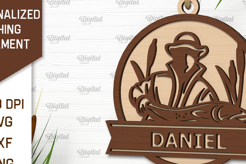 Intra απο ξύλο plywood 3mm-4mm πάχος – Εξατομικευμένο στολίδι ψαρέματος Δίασταση  20x20 cm INTRAFABR-102190891