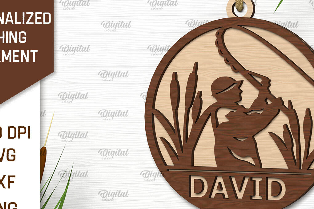 Intra απο ξύλο plywood 3mm-4mm πάχος – Εξατομικευμένο στολίδι ψαρέματος Δίασταση  20x20 cm INTRAFABR-102190992