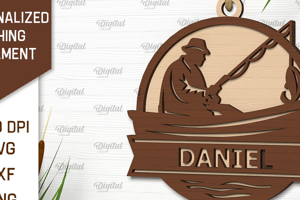 Intra απο ξύλο plywood 3mm-4mm πάχος – Εξατομικευμένο στολίδι ψαρέματος Δίασταση  20x20 cm INTRAFABR-102191051