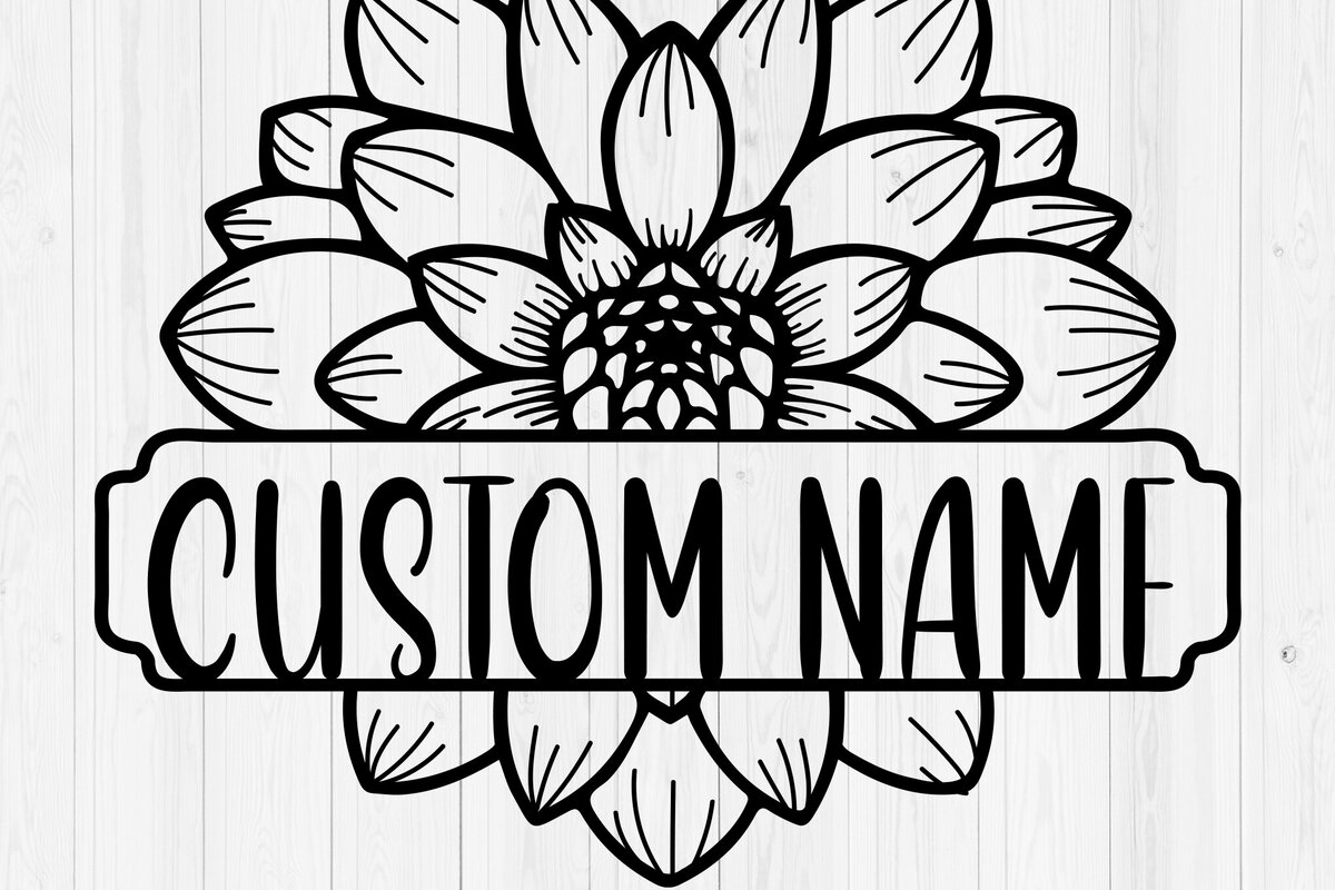 Intra απο ξύλο plywood 3mm-4mm πάχος – Εξατομικευμένη λουλουδάτη πινακίδα ονόματος Δίασταση  20x20 cm INTRAFABR-117890061