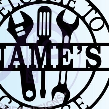 Intra απο ξύλο plywood 3mm-4mm πάχος – Εξατομικευμένο αρχείο αποκοπής Sign Garage Δίασταση  40x30 cm INTRAFABR-69093606 - Image 3