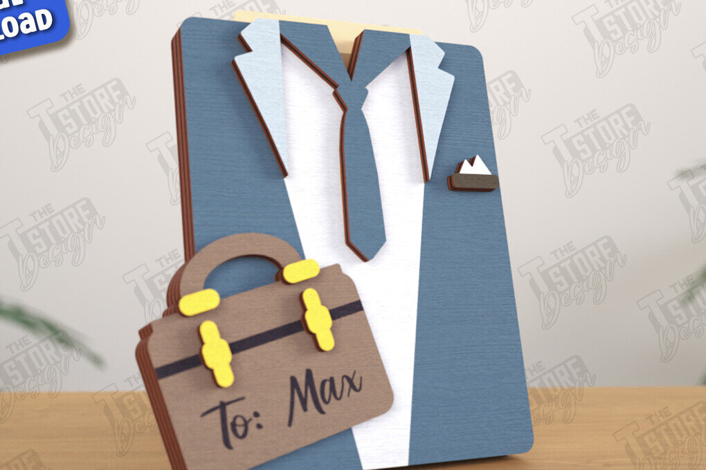 Intra απο ξύλο plywood 3mm-4mm πάχος – Εξατομικευμένη Δωροκάρτα | Ιδέα δώρου | CNC Δίασταση  20x20 cm INTRAFABR-119196414