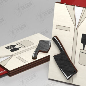 Intra απο ξύλο plywood 3mm-4mm πάχος – Εξατομικευμένη θήκη δωροκάρτας | Σεφ Δίασταση  20x20 cm INTRAFABR-121130310