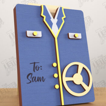 Intra απο ξύλο plywood 3mm-4mm πάχος – Εξατομικευμένη θήκη δωροκάρτας |Gift Idea Δίασταση 20x20 cm INTRAFABR-119538683 - Image 1