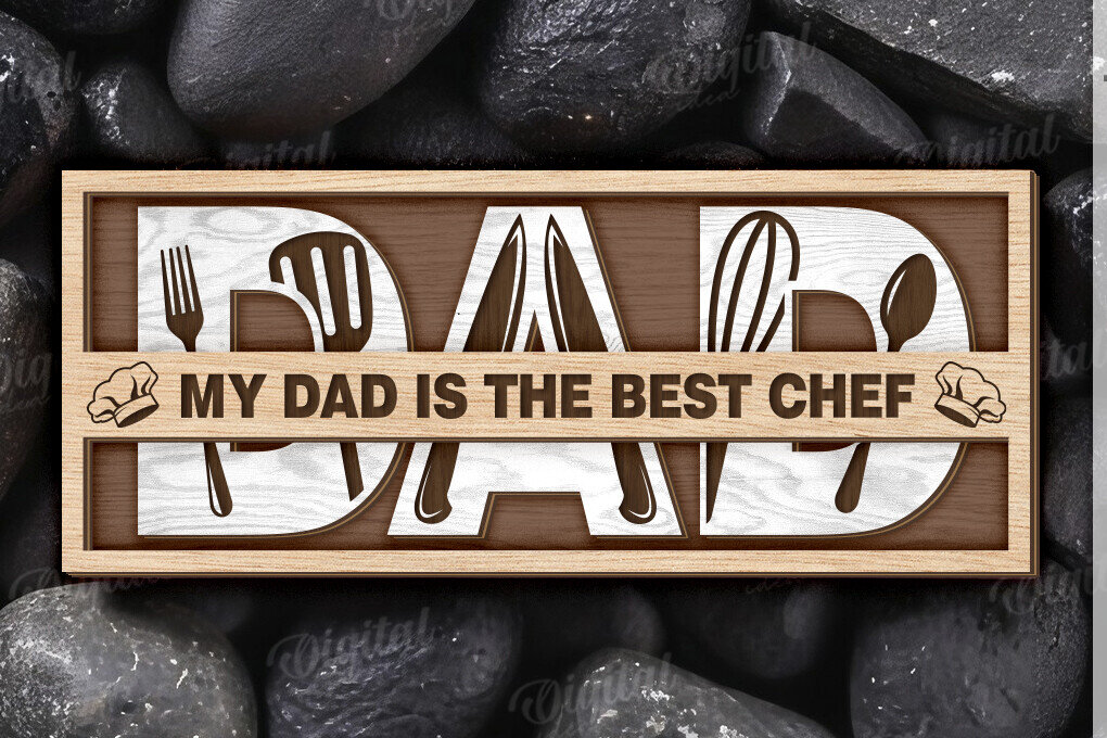 Intra απο ξύλο plywood 3mm-4mm πάχος – Εξατομικευμένο δώρο για Dad Δίασταση  20x20 cm INTRAFABR-120642610