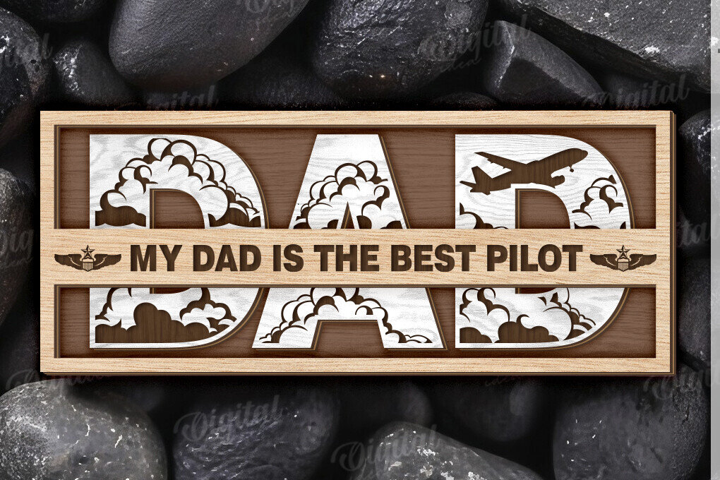 Intra απο ξύλο plywood 3mm-4mm πάχος – Εξατομικευμένο δώρο για Dad Δίασταση  20x20 cm INTRAFABR-120642772