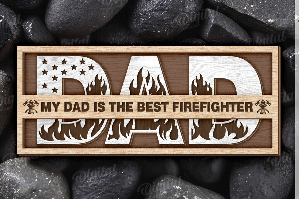 Intra απο ξύλο plywood 3mm-4mm πάχος – Εξατομικευμένο δώρο για Dad Δίασταση  20x20 cm INTRAFABR-120642331