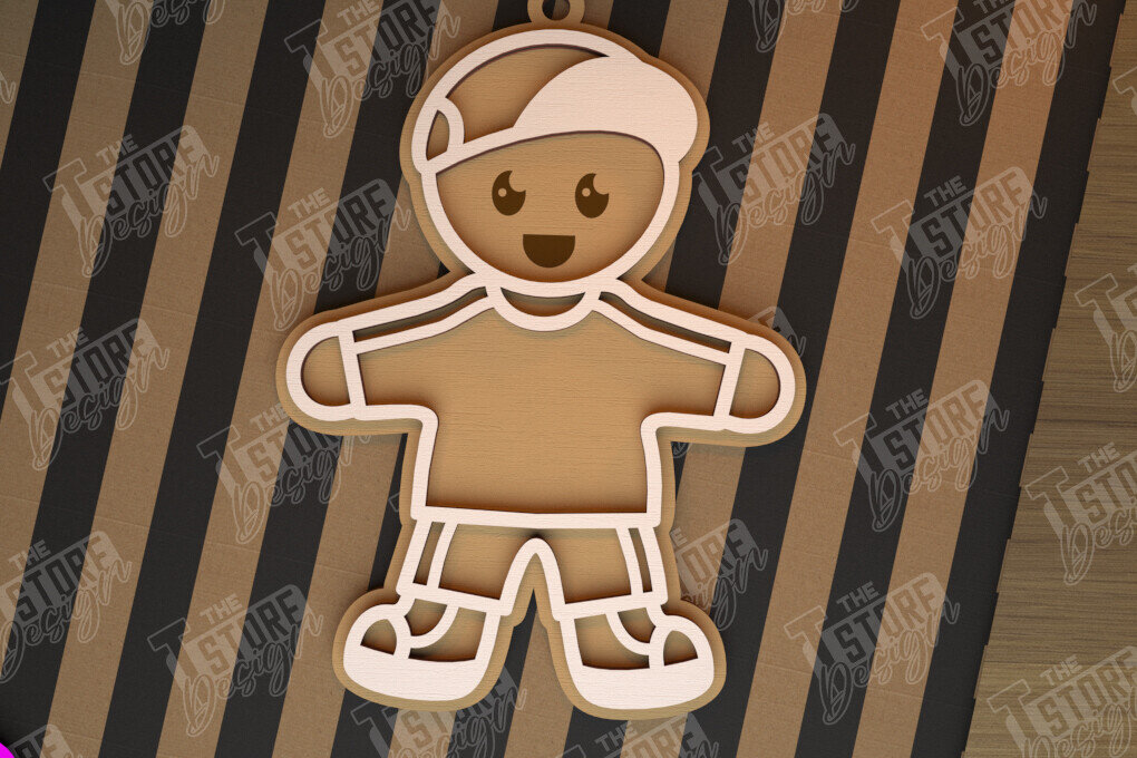 Intra απο ξύλο plywood 3mm-4mm πάχος – Εξατομικευμένο στολίδι με μελόψωμο | CNC Δίασταση  20x20 cm INTRAFABR-104427008