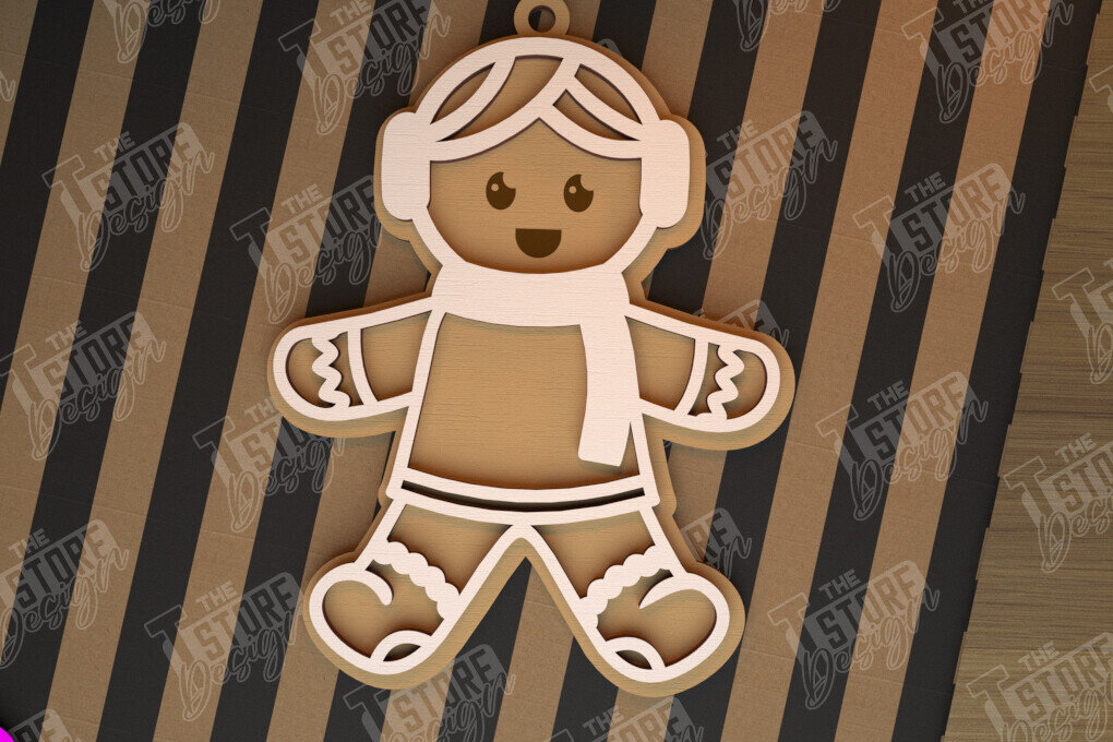 Intra απο ξύλο plywood 3mm-4mm πάχος – Εξατομικευμένο στολίδι με μελόψωμο | CNC Δίασταση  20x20 cm INTRAFABR-104427014