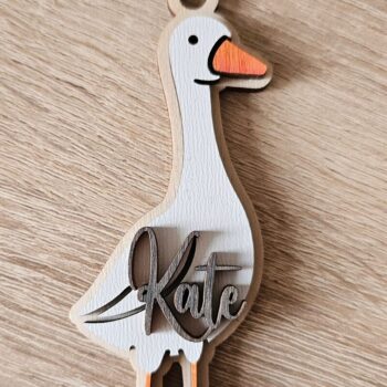 Intra απο ξύλο plywood 3mm-4mm πάχος – Εξατομικευμένο μπρελόκ Goose | Πάσχα Δίασταση  5x5 cm INTRAFABR-118420881 - Image 6