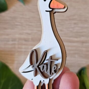 Intra απο ξύλο plywood 3mm-4mm πάχος – Εξατομικευμένο μπρελόκ Goose | Πάσχα Δίασταση  5x5 cm INTRAFABR-118420881 - Image 9