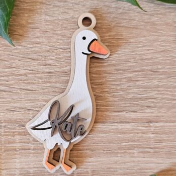 Intra απο ξύλο plywood 3mm-4mm πάχος – Εξατομικευμένο μπρελόκ Goose | Πάσχα Δίασταση  5x5 cm INTRAFABR-118420881 - Image 10