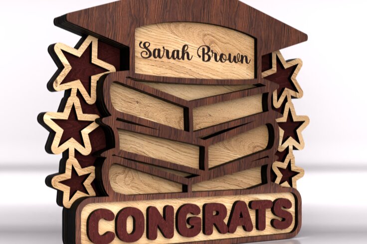 Intra απο ξύλο plywood 3mm-4mm πάχος – Εξατομικευμένη διακόσμηση σταντ Grad με Δίασταση  20x20 cm INTRAFABR-122457882