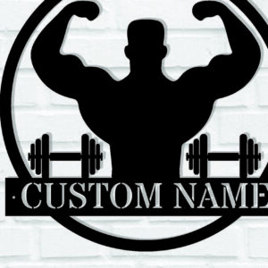 Intra απο ξύλο plywood 3mm-4mm πάχος – Εξατομικευμένη  πινακίδα ονομασίας γυμναστηρίου Δίασταση  20x20 cm INTRAFABR-111655560