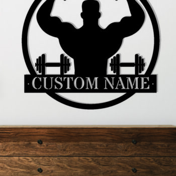 Intra απο ξύλο plywood 3mm-4mm πάχος – Εξατομικευμένη  πινακίδα ονομασίας γυμναστηρίου Δίασταση  20x20 cm INTRAFABR-111655560 - Image 2