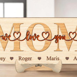 Intra απο ξύλο plywood 3mm-4mm πάχος – Εξατομικευμένη στάση για τη γιορτή της μητέρας Δίασταση 20x20 cm INTRAFABR-116839360