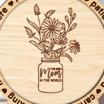 Intra απο ξύλο plywood 3mm-4mm πάχος – Εξατομικευμένη στάση για τη γιορτή της μητέρας Δίασταση 20x20 cm INTRAFABR-116838847 - Image 1