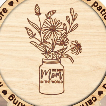 Intra απο ξύλο plywood 3mm-4mm πάχος – Εξατομικευμένη στάση για τη γιορτή της μητέρας Δίασταση 20x20 cm INTRAFABR-116838847 - Image 3