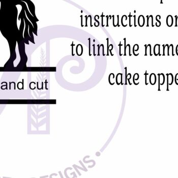 Intra απο ξύλο plywood 3mm-4mm πάχος – Προσωποποιημένο Horse Cake Topper Laser Δίασταση  20x20 cm INTRAFABR-117992392 - Image 4