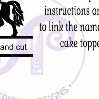 Intra απο ξύλο plywood 3mm-4mm πάχος – Personalized Horse Design 2 Cake Topper Δίασταση 40x30 cm INTRAFABR-118051630 - Image 4