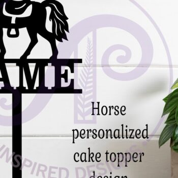 Intra απο ξύλο plywood 3mm-4mm πάχος – Personalized Horse Design 3 Cake Topper Δίασταση 40x30 cm INTRAFABR-119028570 - Image 2
