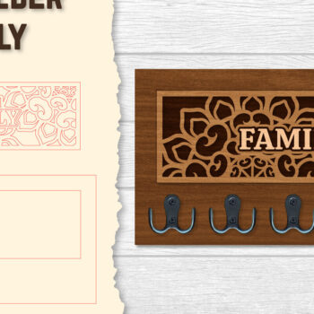 Intra απο ξύλο plywood 3mm-4mm πάχος – Εξατομικευμένες δέσμες κλειδαριάς Lasercut Δίασταση  20x20 cm INTRAFABR-120513345 - Image 8