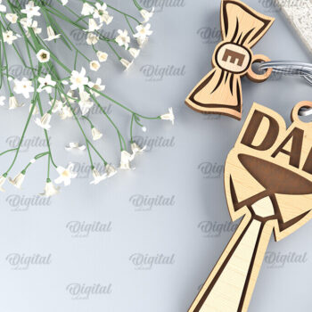 Intra απο ξύλο plywood 3mm-4mm πάχος – Εξατομικευμένο Πακέτο Family Keychains Δίασταση  5x5 cm INTRAFABR-96050534 - Image 10