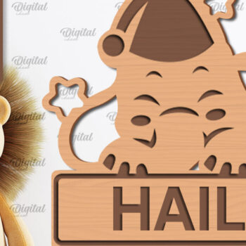 Intra απο ξύλο plywood 3mm-4mm πάχος – Εξατομικευμένη για παιδιά Δίασταση 20x20 cm INTRAFABR-100121493 - Image 1