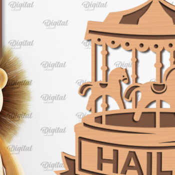 Intra απο ξύλο plywood 3mm-4mm πάχος – Εξατομικευμένη για παιδιά Δίασταση  20x20 cm INTRAFABR-100121271 - Image 1