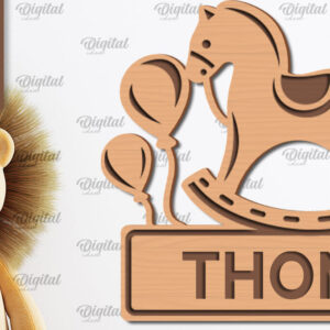 Intra απο ξύλο plywood 3mm-4mm πάχος – Εξατομικευμένη για παιδιά Δίασταση  20x20 cm INTRAFABR-100121393