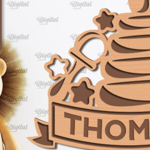 Intra απο ξύλο plywood 3mm-4mm πάχος – Εξατομικευμένη για παιδιά Δίασταση  20x20 cm INTRAFABR-100121416