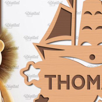 Intra απο ξύλο plywood 3mm-4mm πάχος – Εξατομικευμένη για παιδιά Δίασταση  20x20 cm INTRAFABR-100121436 - Image 1