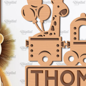 Intra απο ξύλο plywood 3mm-4mm πάχος – Εξατομικευμένη για παιδιά Δίασταση  20x20 cm INTRAFABR-100121185