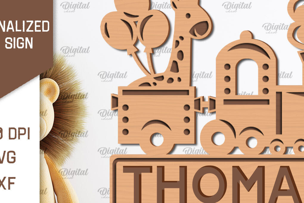 Intra απο ξύλο plywood 3mm-4mm πάχος – Εξατομικευμένη για παιδιά Δίασταση  20x20 cm INTRAFABR-100121185