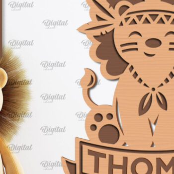 Intra απο ξύλο plywood 3mm-4mm πάχος – Εξατομικευμένη δέσμη κοπής λέιζερ παιδικών πινακίδων Δίασταση 20x20 cm INTRAFABR-100296493 - Image 4