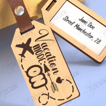 Intra απο ξύλο plywood 3mm-4mm πάχος – Εξατομικευμένες Ετικέτες Αποσκευών Σετ κοπής με λέιζερ Δίασταση 20x20 cm INTRAFABR-123747619 - Image 7