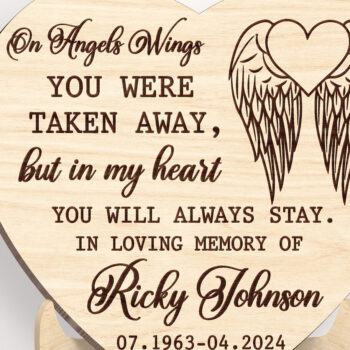 Intra απο ξύλο plywood 3mm-4mm πάχος – Personalized Memorial Garden Cutfile Δίασταση  20x20 cm INTRAFABR-101834529 - Image 1