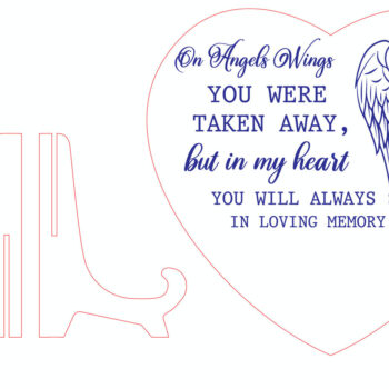 Intra απο ξύλο plywood 3mm-4mm πάχος – Personalized Memorial Garden Cutfile Δίασταση  20x20 cm INTRAFABR-101834529 - Image 3