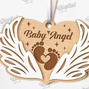 Intra απο ξύλο plywood 3mm-4mm πάχος – Προσωποποιημένο στολίδι αναμνηστικού κοπής με λέιζερ Δίασταση  20x20 cm INTRAFABR-118092450