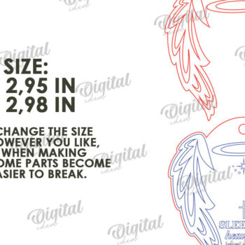 Intra απο ξύλο plywood 3mm-4mm πάχος – Προσωποποιημένο στολίδι αναμνηστικού κοπής με λέιζερ Δίασταση  20x20 cm INTRAFABR-118092561 - Image 2