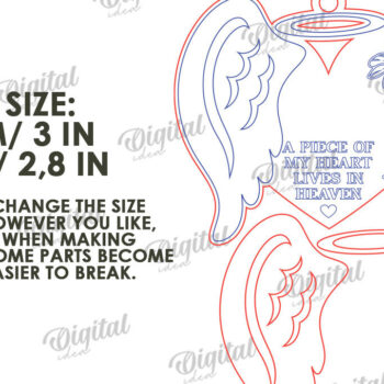 Intra απο ξύλο plywood 3mm-4mm πάχος – Προσωποποιημένο στολίδι αναμνηστικού κοπής με λέιζερ Δίασταση  20x20 cm INTRAFABR-118092735 - Image 2