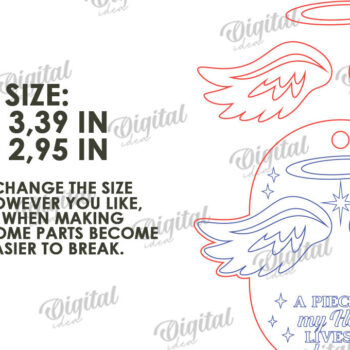 Intra απο ξύλο plywood 3mm-4mm πάχος – Προσωποποιημένο στολίδι αναμνηστικού κοπής με λέιζερ Δίασταση  20x20 cm INTRAFABR-118092341 - Image 2