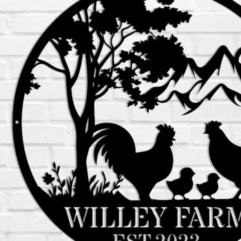 Intra απο ξύλο plywood 3mm-4mm πάχος – Εξατομικευμένη  πινακίδα ονόματος κοτόπουλου Δίασταση  20x20 cm INTRAFABR-105590038 - Image 1