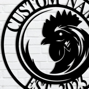 Intra απο ξύλο plywood 3mm-4mm πάχος – Εξατομικευμένη  πινακίδα ονόματος κοτόπουλου Δίασταση  20x20 cm INTRAFABR-105589990 - Image 1